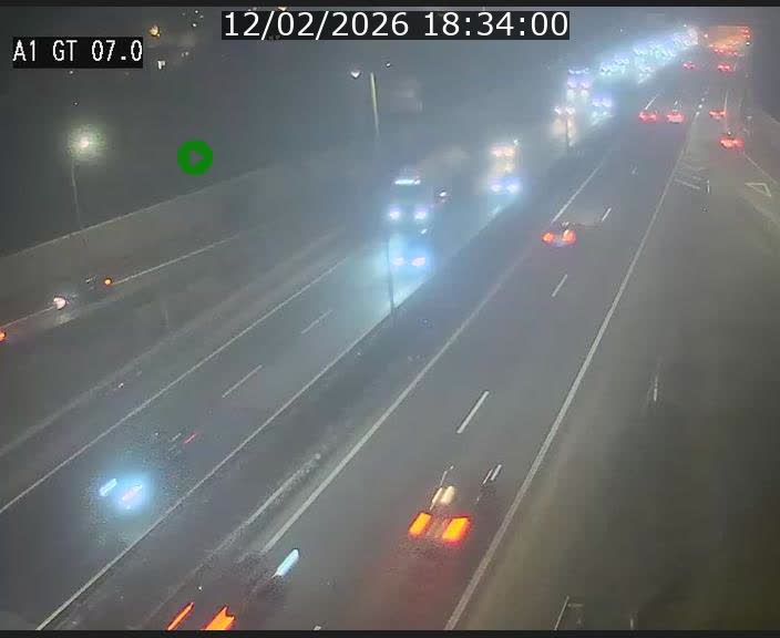 <h2>Traffic live webcam Luxembourg Cents - A1 direction Kirchberg - BK 7</h2>