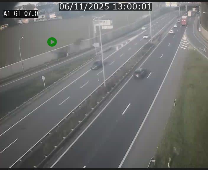 <h2>Traffic live webcam Luxembourg Cents - A1 direction Kirchberg - BK 7</h2>
