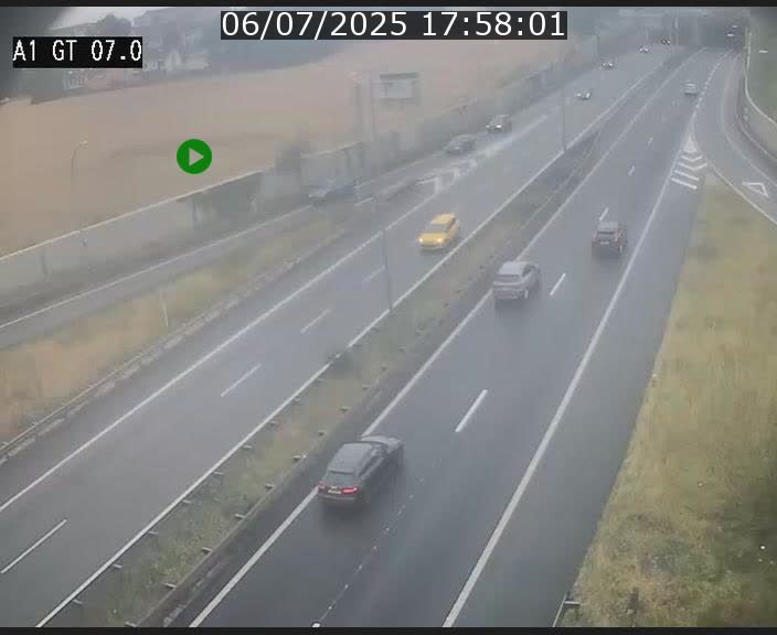 Traffic live webcam Luxembourg Cents - A1 direction Kirchberg - BK 7