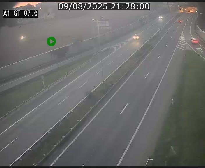 Traffic live webcam Luxembourg Cents - A1 direction Kirchberg - BK 7