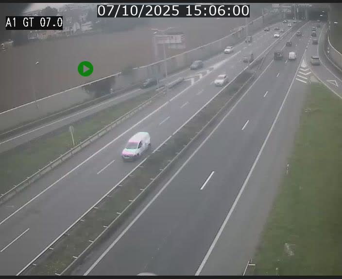 <h2>Traffic live webcam Luxembourg Cents - A1 direction Kirchberg - BK 7</h2>