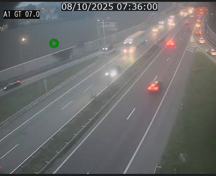 <h2>Traffic live webcam Luxembourg Cents - A1 direction Kirchberg - BK 7</h2>