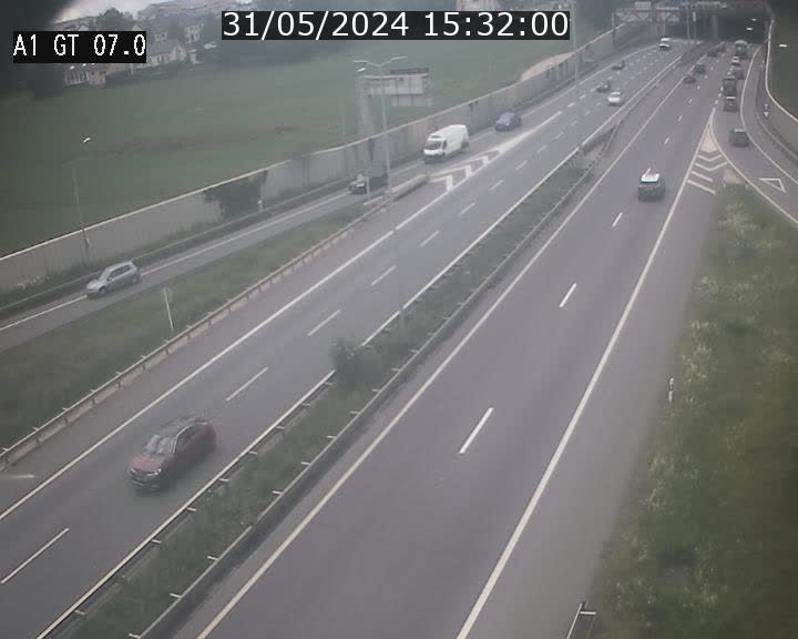 <h2>Traffic live webcam Luxembourg Cents - A1 direction Kirchberg - BK 7</h2>
