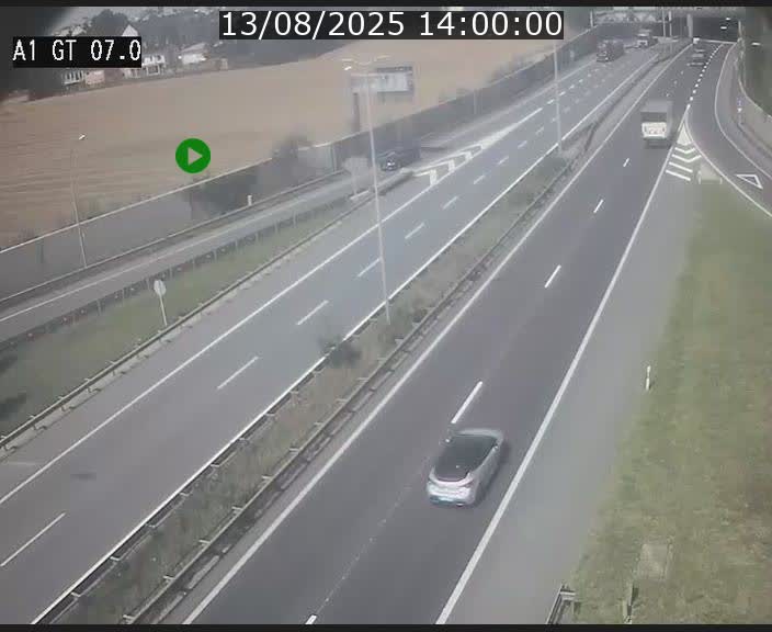 <h2>Traffic live webcam Luxembourg Cents - A1 direction Kirchberg - BK 7</h2>