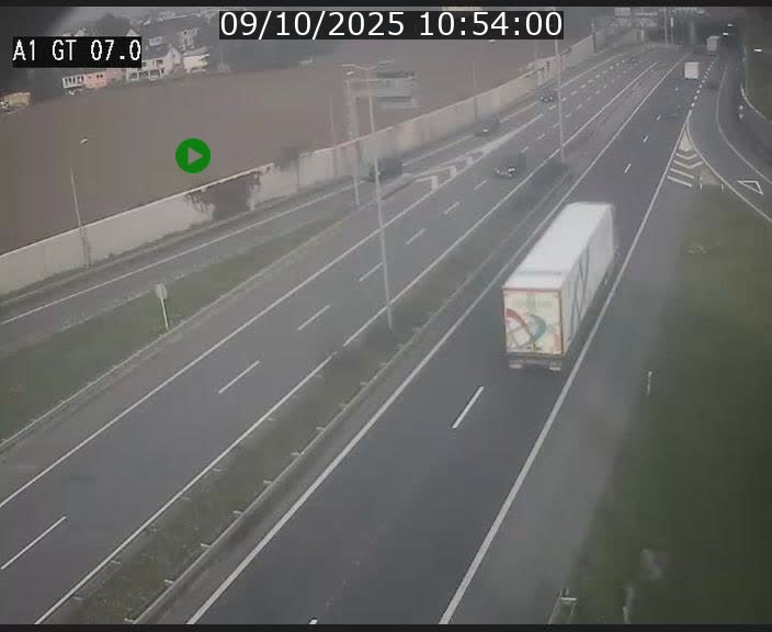 <h2>Traffic live webcam Luxembourg Cents - A1 direction Kirchberg - BK 7</h2>