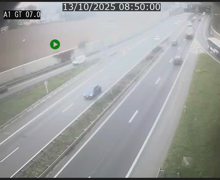 <h2>Traffic live webcam Luxembourg Cents - A1 direction Kirchberg - BK 7</h2>