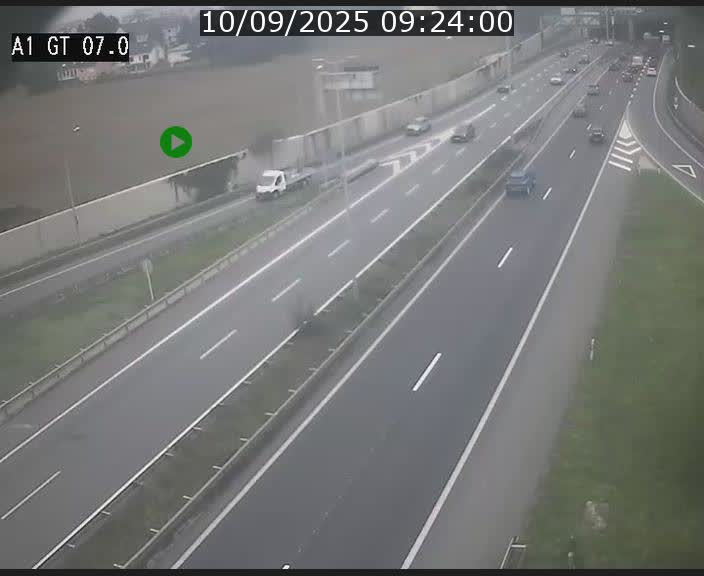 <h2>Traffic live webcam Luxembourg Cents - A1 direction Kirchberg - BK 7</h2>