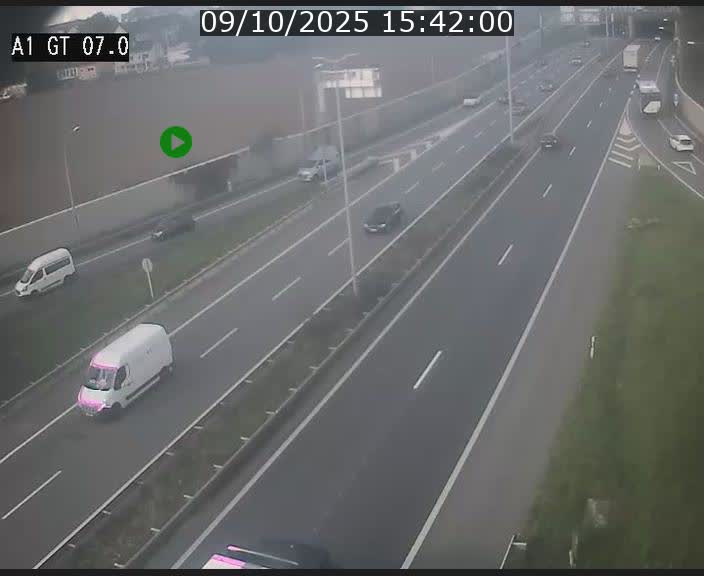 <h2>Traffic live webcam Luxembourg Cents - A1 direction Kirchberg - BK 7</h2>