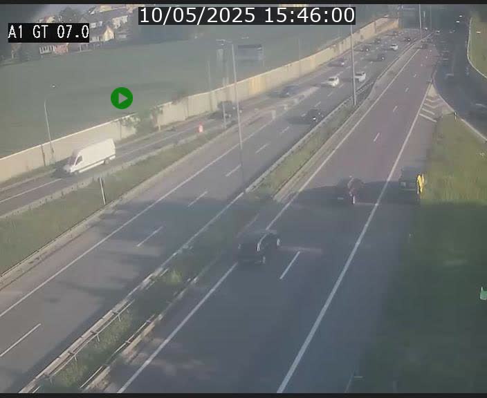 <h2>Traffic live webcam Luxembourg Cents - A1 direction Kirchberg - BK 7</h2>