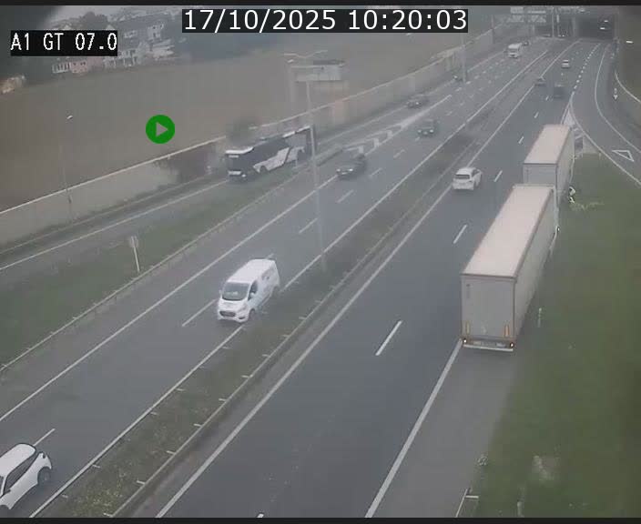 <h2>Traffic live webcam Luxembourg Cents - A1 direction Kirchberg - BK 7</h2>