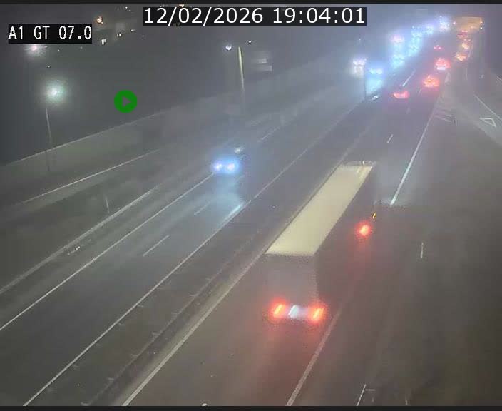 <h2>Traffic live webcam Luxembourg Cents - A1 direction Kirchberg - BK 7</h2>