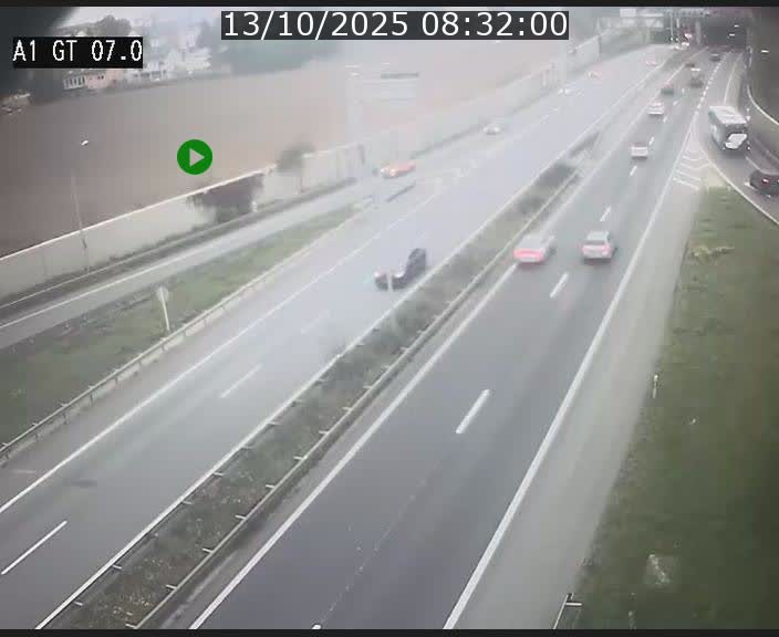 <h2>Traffic live webcam Luxembourg Cents - A1 direction Kirchberg - BK 7</h2>