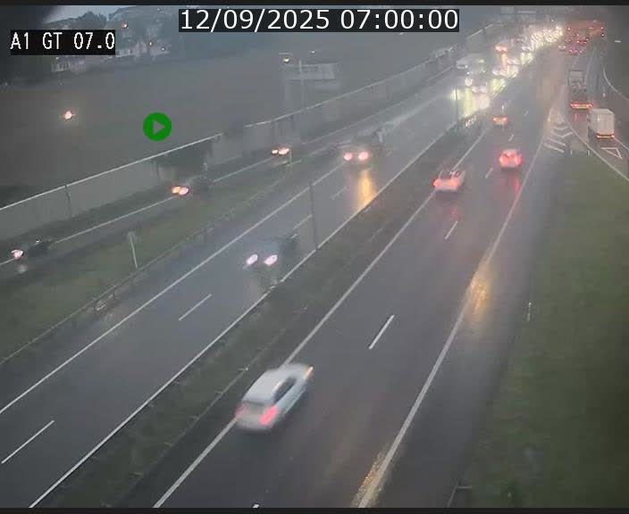 <h2>Traffic live webcam Luxembourg Cents - A1 direction Kirchberg - BK 7</h2>