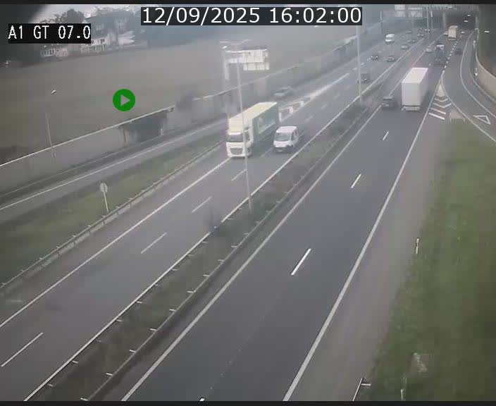 <h2>Traffic live webcam Luxembourg Cents - A1 direction Kirchberg - BK 7</h2>