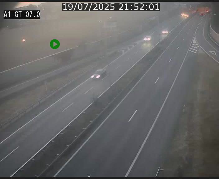 Traffic live webcam Luxembourg Cents - A1 direction Kirchberg - BK 7