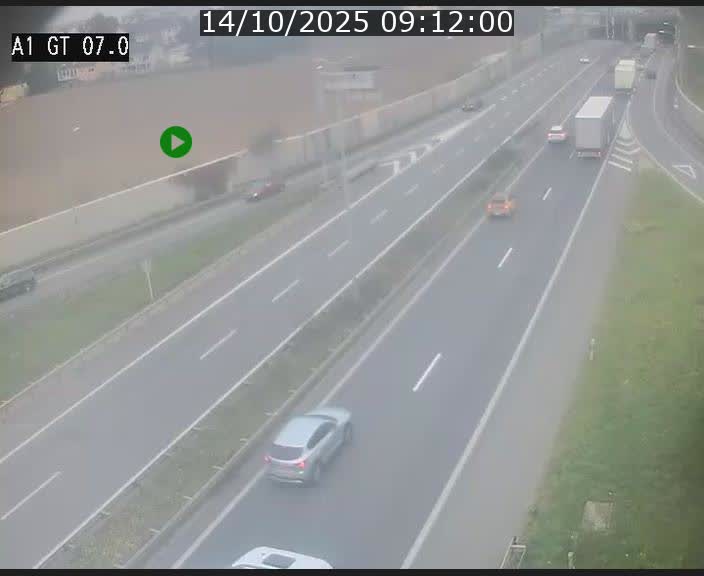 <h2>Traffic live webcam Luxembourg Cents - A1 direction Kirchberg - BK 7</h2>