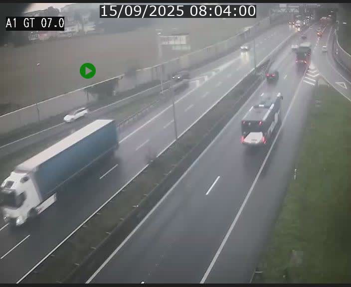 <h2>Traffic live webcam Luxembourg Cents - A1 direction Kirchberg - BK 7</h2>
