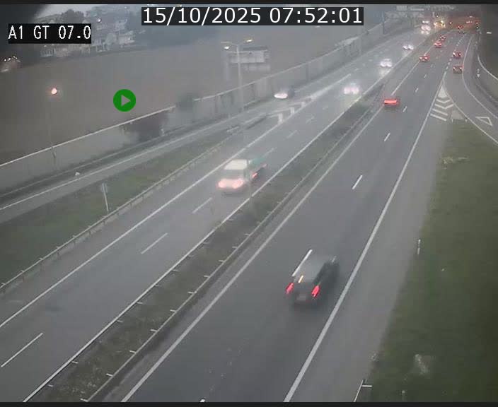 <h2>Traffic live webcam Luxembourg Cents - A1 direction Kirchberg - BK 7</h2>