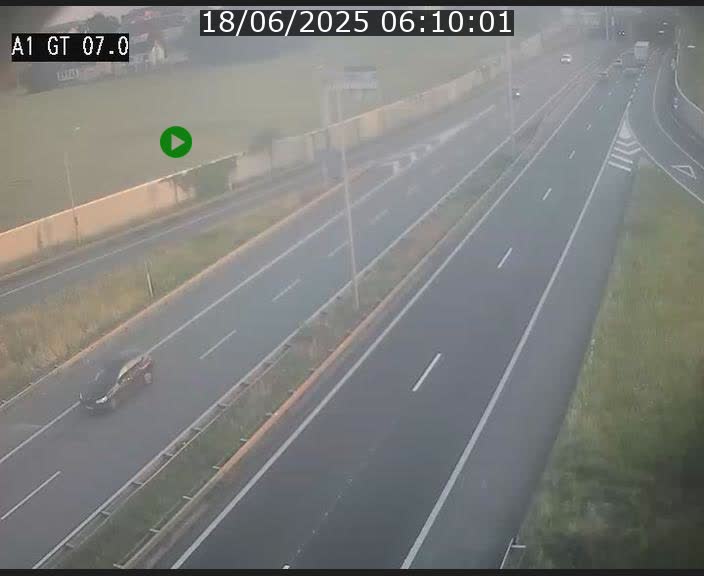 Traffic live webcam Luxembourg Cents - A1 direction Kirchberg - BK 7