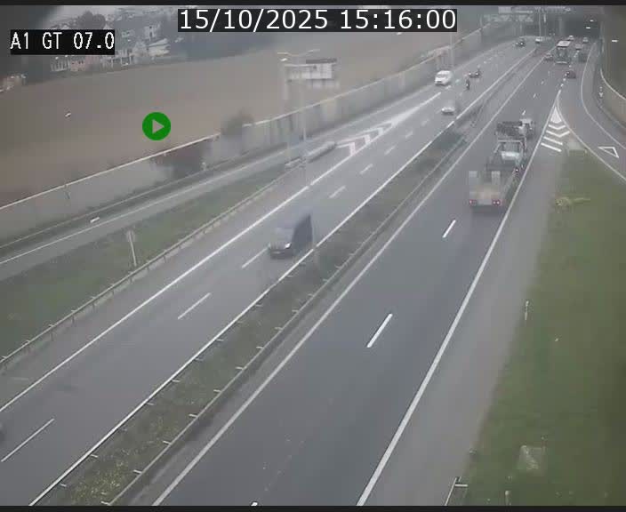 <h2>Traffic live webcam Luxembourg Cents - A1 direction Kirchberg - BK 7</h2>