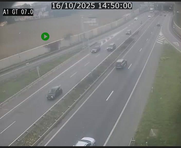 <h2>Traffic live webcam Luxembourg Cents - A1 direction Kirchberg - BK 7</h2>
