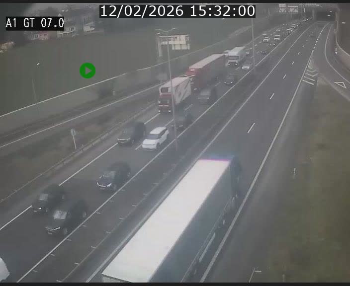 <h2>Traffic live webcam Luxembourg Cents - A1 direction Kirchberg - BK 7</h2>