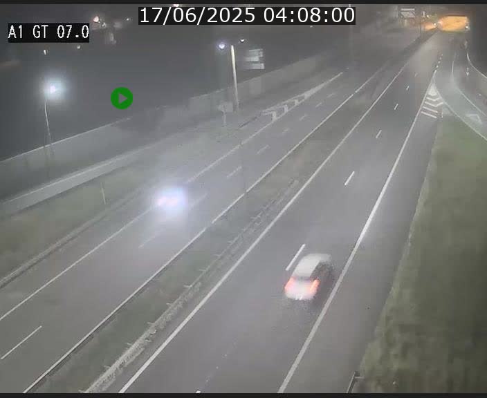 Traffic live webcam Luxembourg Cents - A1 direction Kirchberg - BK 7