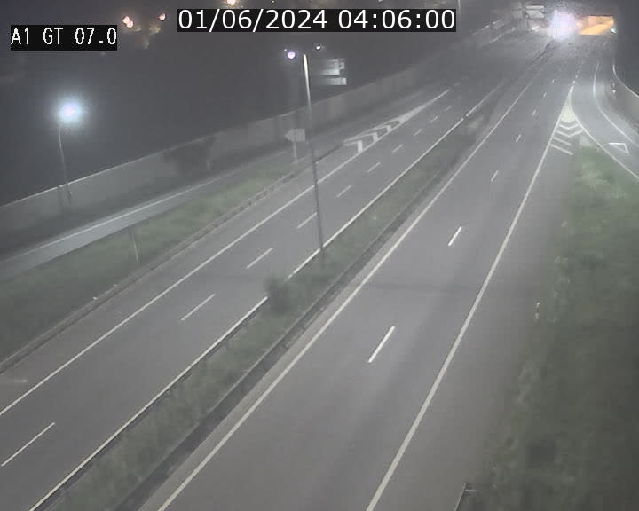Traffic live webcam Luxembourg Cents - A1 direction Kirchberg - BK 7