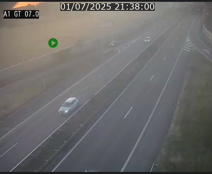 Traffic live webcam Luxembourg Cents - A1 direction Kirchberg - BK 7
