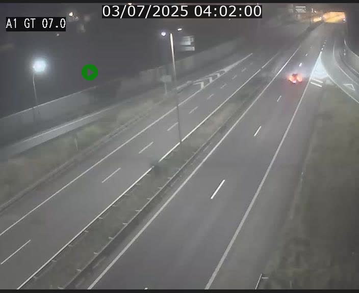 Traffic live webcam Luxembourg Cents - A1 direction Kirchberg - BK 7