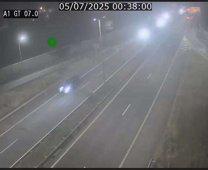 Traffic live webcam Luxembourg Cents - A1 direction Kirchberg - BK 7