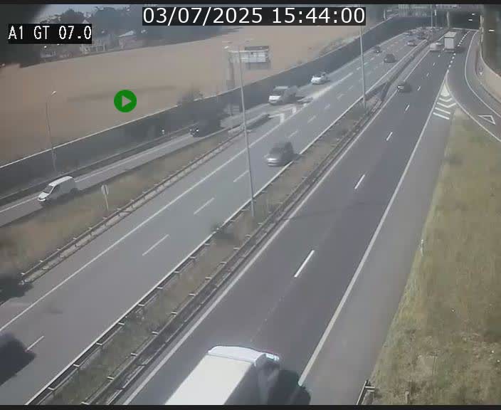 Traffic live webcam Luxembourg Cents - A1 direction Kirchberg - BK 7