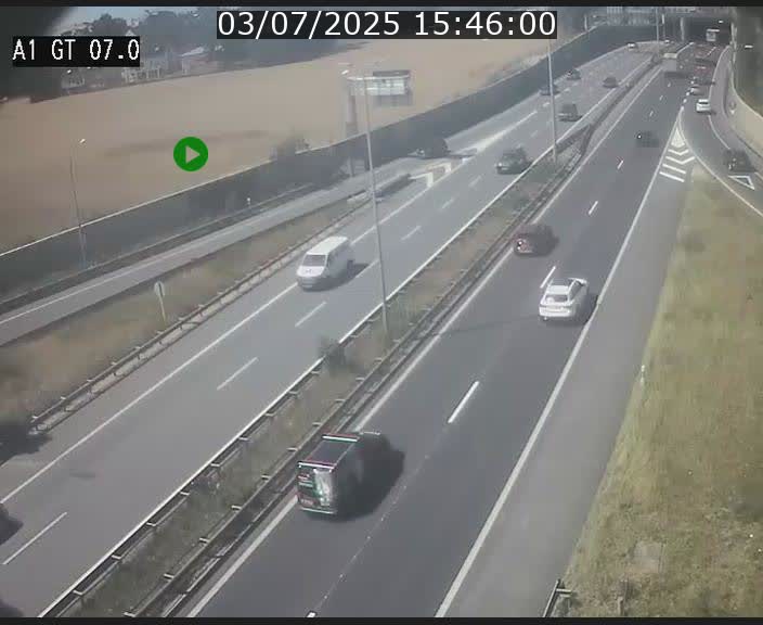 Traffic live webcam Luxembourg Cents - A1 direction Kirchberg - BK 7