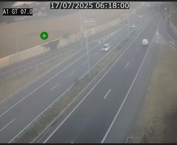 Traffic live webcam Luxembourg Cents - A1 direction Kirchberg - BK 7