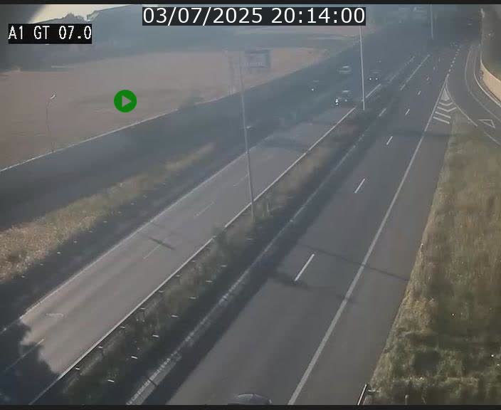 Traffic live webcam Luxembourg Cents - A1 direction Kirchberg - BK 7