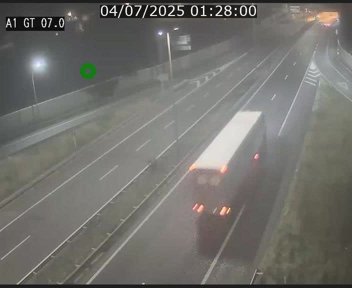 Traffic live webcam Luxembourg Cents - A1 direction Kirchberg - BK 7