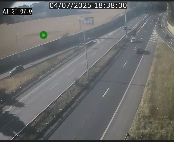 Traffic live webcam Luxembourg Cents - A1 direction Kirchberg - BK 7