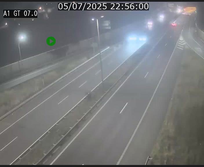 Traffic live webcam Luxembourg Cents - A1 direction Kirchberg - BK 7