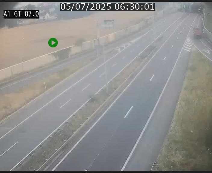 Traffic live webcam Luxembourg Cents - A1 direction Kirchberg - BK 7