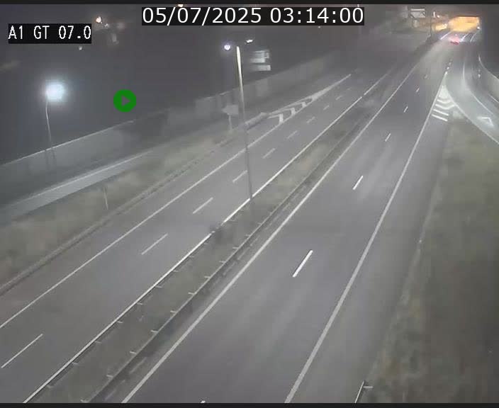 Traffic live webcam Luxembourg Cents - A1 direction Kirchberg - BK 7
