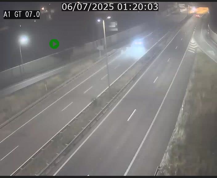 Traffic live webcam Luxembourg Cents - A1 direction Kirchberg - BK 7