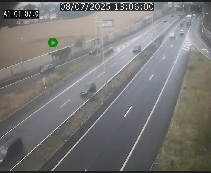 Traffic live webcam Luxembourg Cents - A1 direction Kirchberg - BK 7