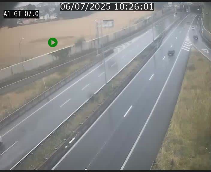 Traffic live webcam Luxembourg Cents - A1 direction Kirchberg - BK 7