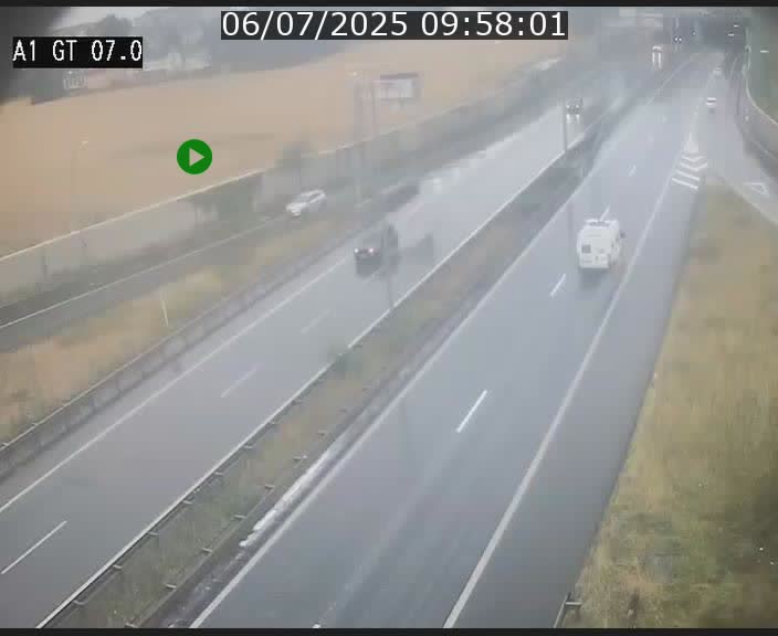 Traffic live webcam Luxembourg Cents - A1 direction Kirchberg - BK 7