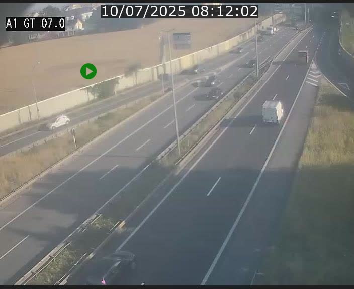 Traffic live webcam Luxembourg Cents - A1 direction Kirchberg - BK 7