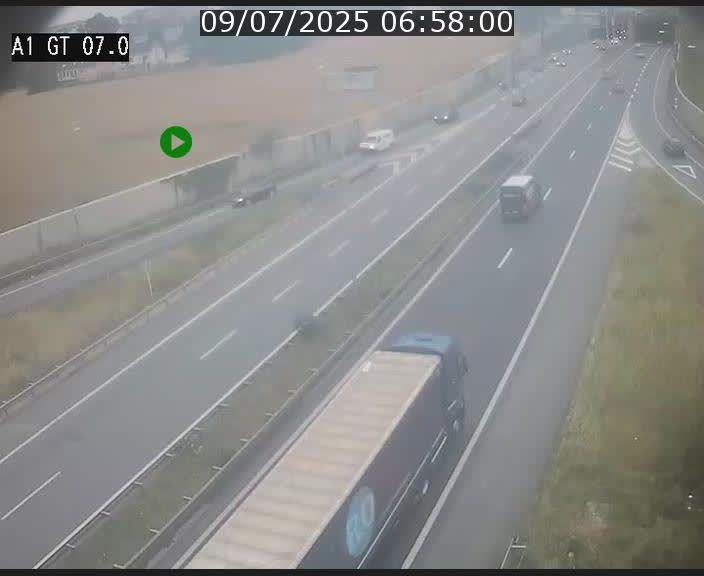 Traffic live webcam Luxembourg Cents - A1 direction Kirchberg - BK 7