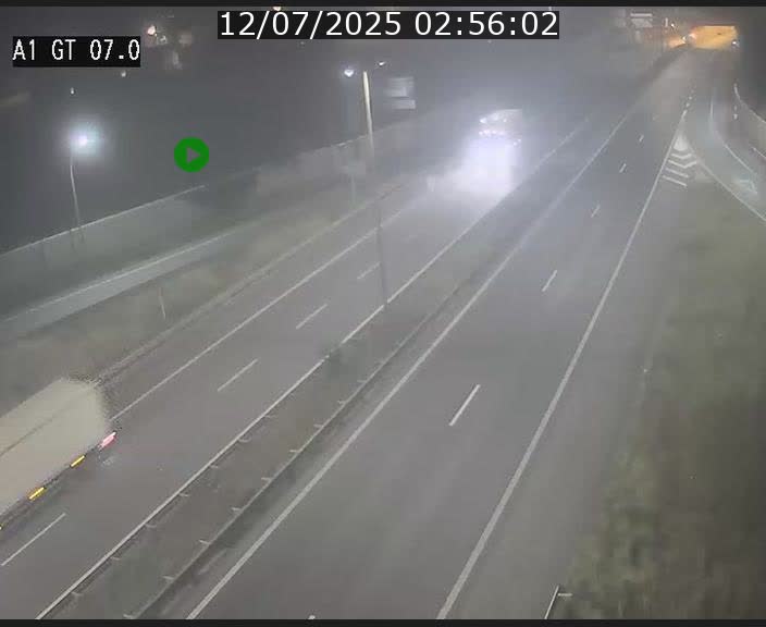 Traffic live webcam Luxembourg Cents - A1 direction Kirchberg - BK 7