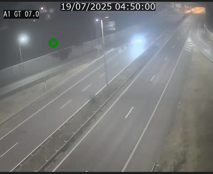 Traffic live webcam Luxembourg Cents - A1 direction Kirchberg - BK 7