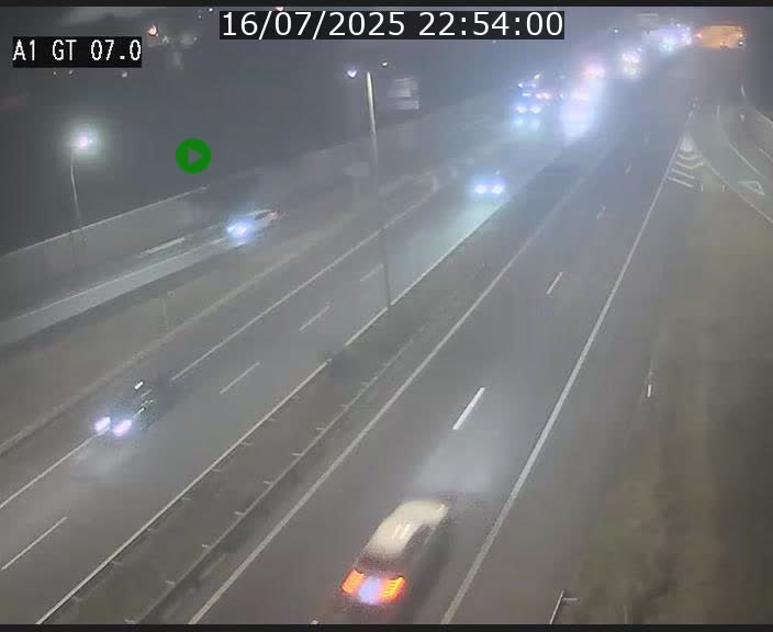 Traffic live webcam Luxembourg Cents - A1 direction Kirchberg - BK 7