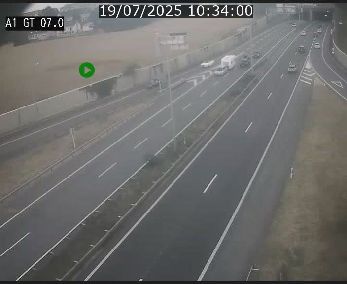 Traffic live webcam Luxembourg Cents - A1 direction Kirchberg - BK 7